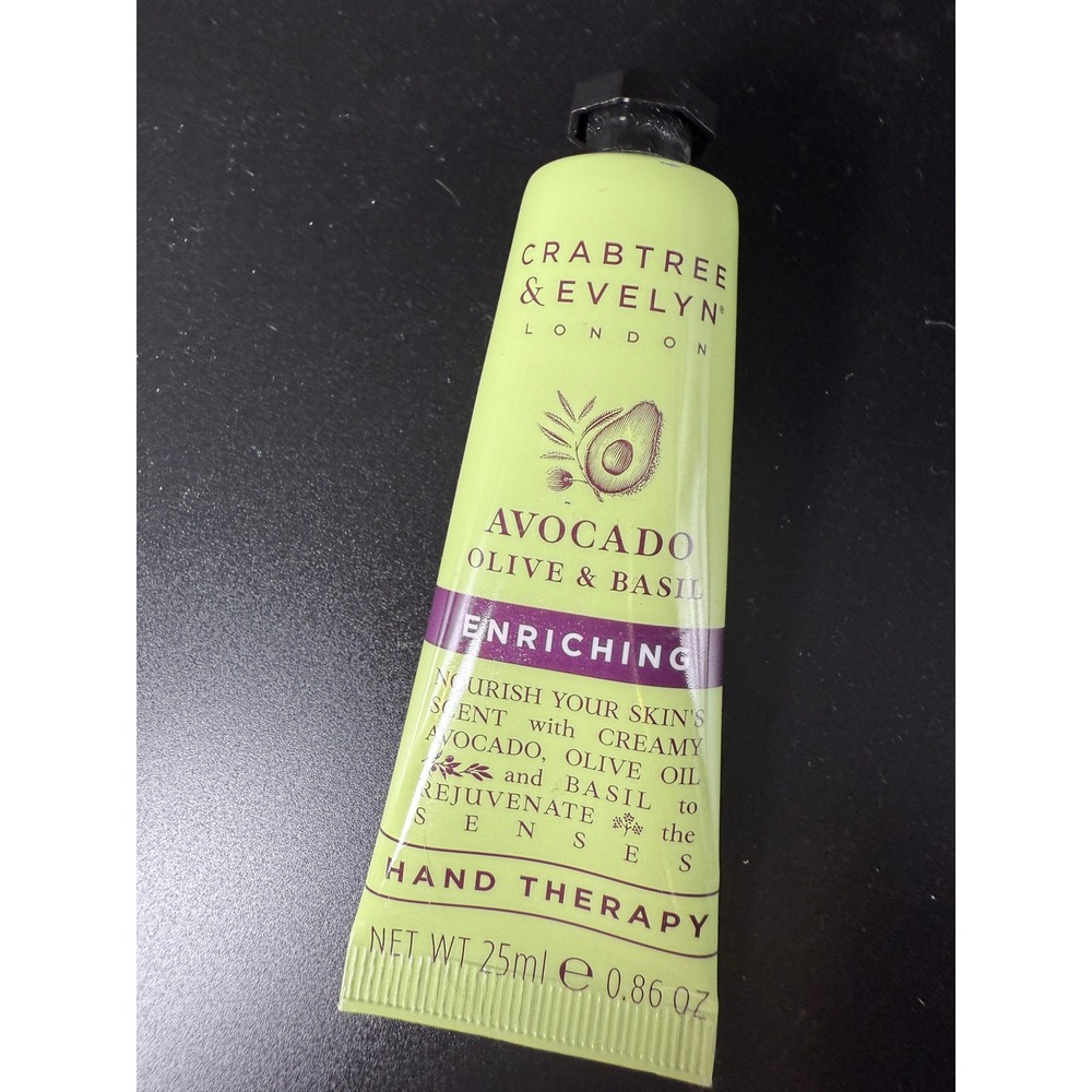 Crabtree & Evelyn Avocado Olive Basil Hand Therapy 0.86‎ oz Travel Size